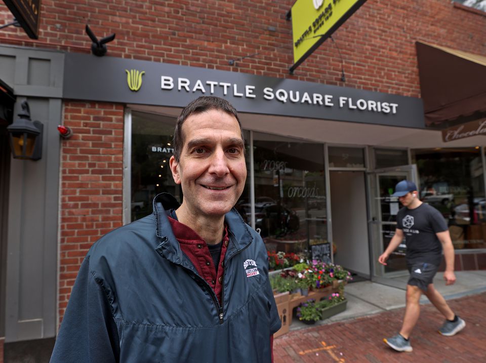 Stephen Zodros, new owner of Brattle Square Florist.