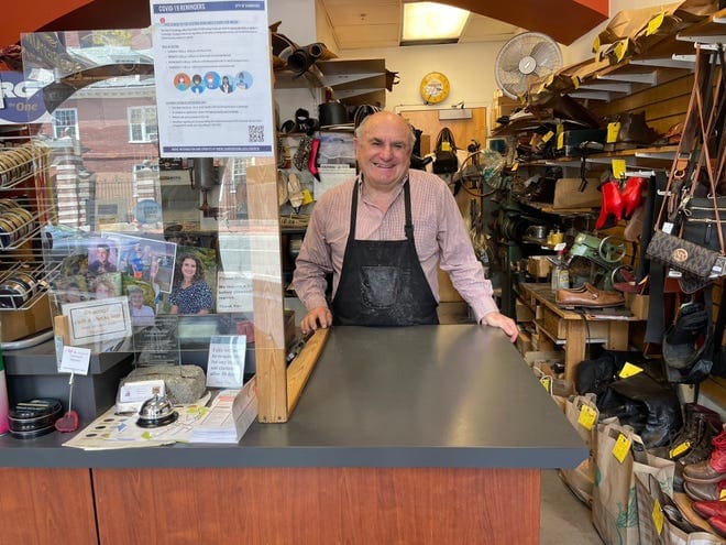 Christos Soillis has been a cobbler in Harvard Square for 60 years.