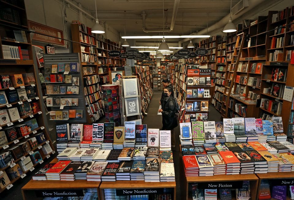 The Harvard Book Store in Cambridge.