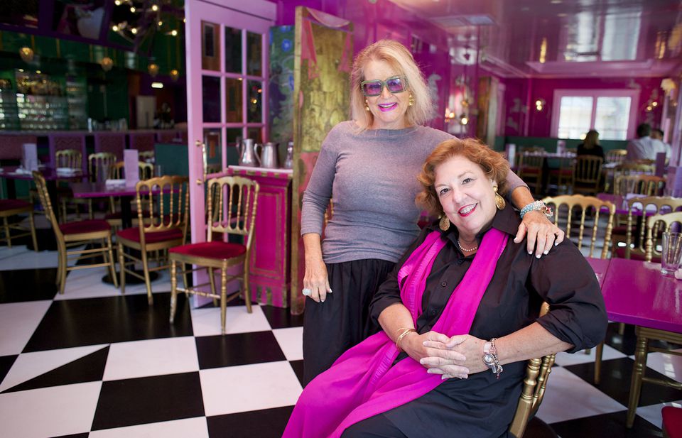 Owners Mary-Catherine Deibel (right) and Deborah Hughes of UpStairs on the Square in a 2012 photograph.