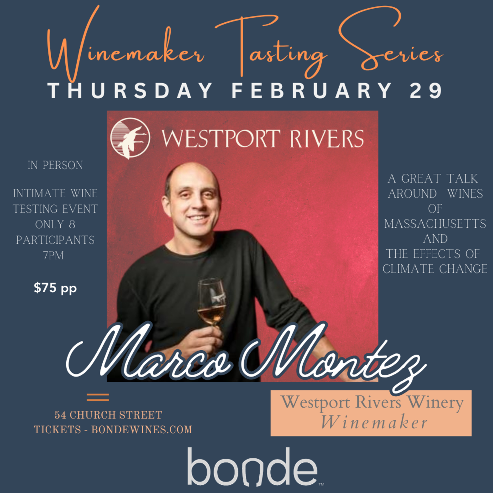 Winemaker Night: Westport Rivers Winery - Wine Tasting Class - Thursday February 29th 2024