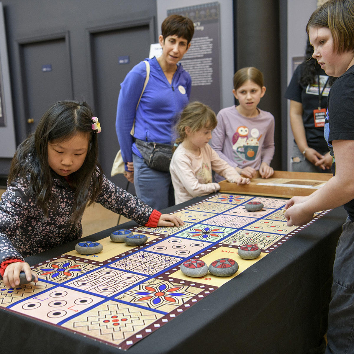 Children enjoying the archaeology fair.