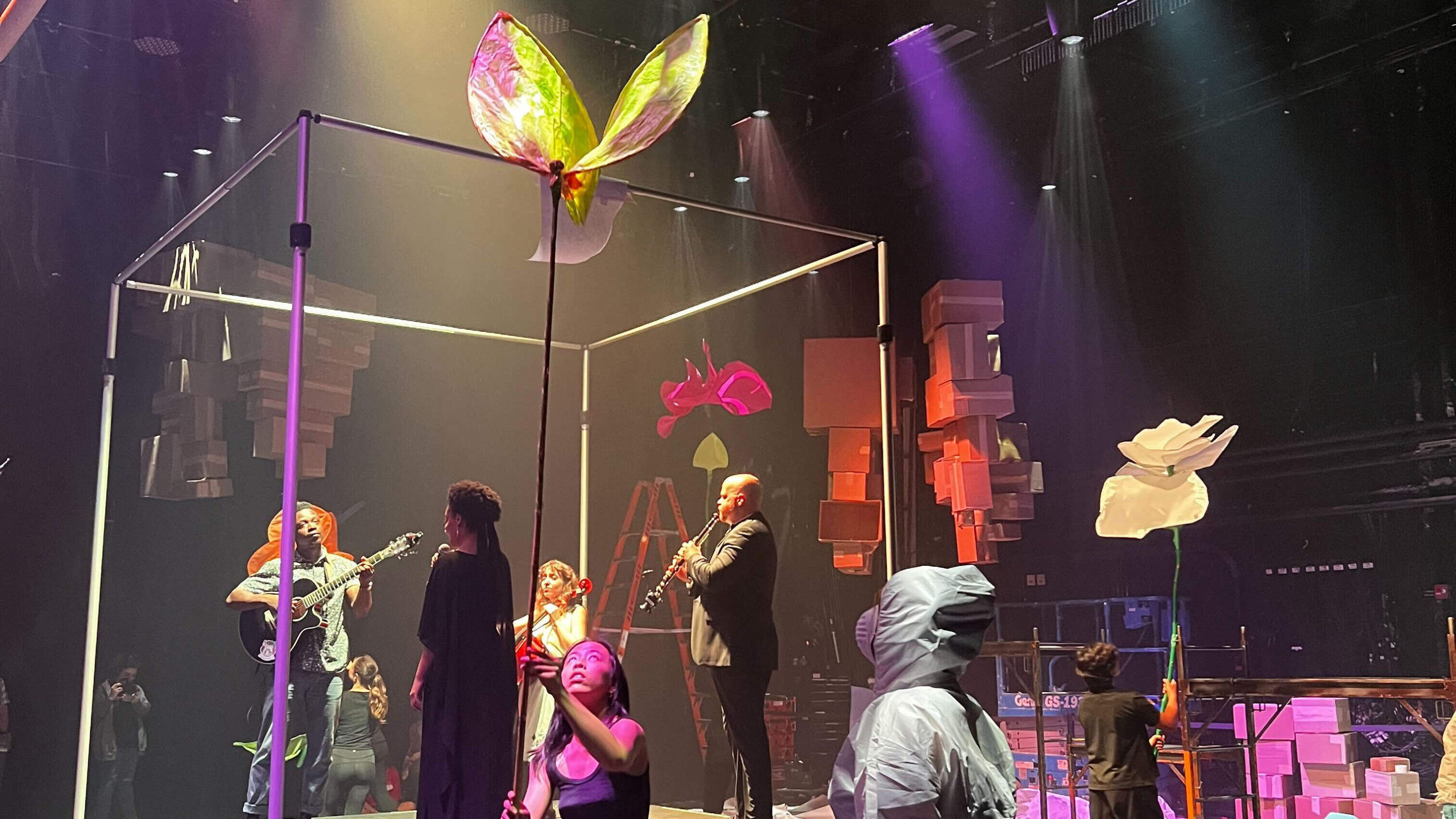 Arrow Street Arts has curated a line up of artists who bring their unique talents to the venue including immersive theatre, comedy, and an even interactive show for babies. (Cristela Guerra/WBUR)