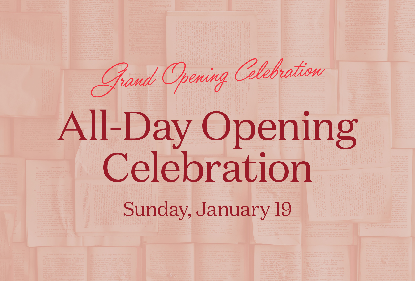 Lovestruck Books All-Day Opening Celebration