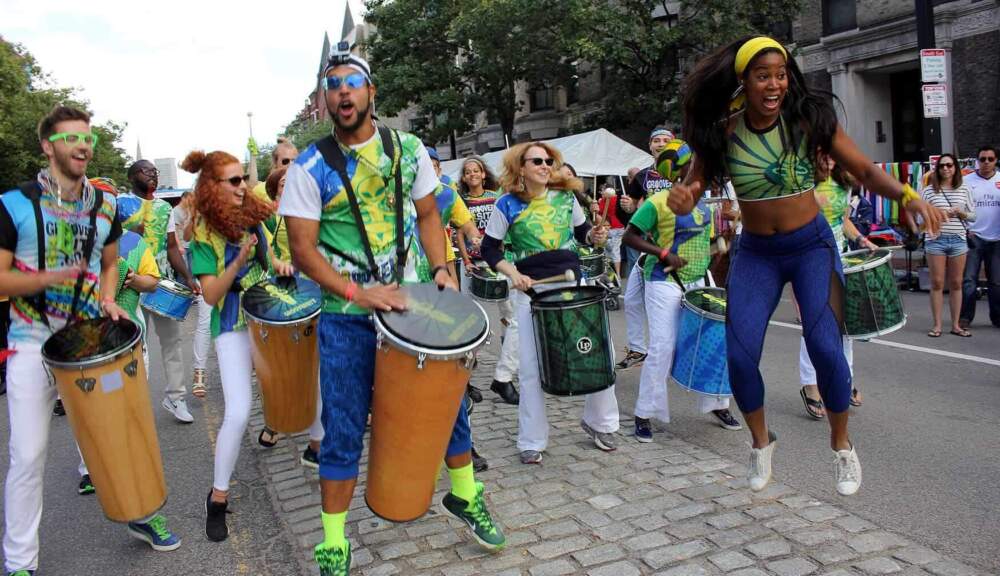 aNova Brazil, a band led by Brazilian-native Marcus Santos. (Courtesy HONK!)