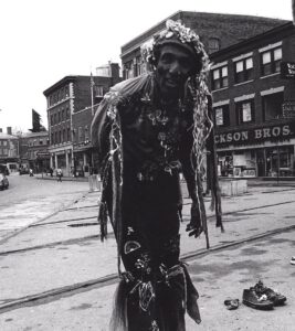 Dr. Hugh Morgan Hill, better known as Brother Blue, was a storyteller on the streets of Cambridge and Boston for decades.Photo/Wikimedia Commons 